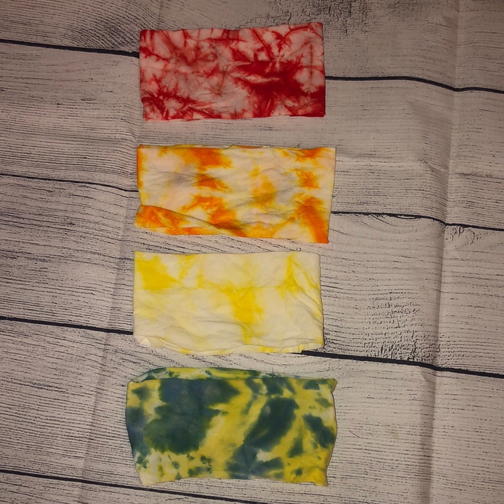 Set of 4 Tie Dye Headbands